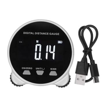 Imagem de Stgfyxgs Fita Métrica Eletrônica, Régua Digital, Régua Rolante de 200 M de Comprimento com Visor para Superfícies Circulares, Curvas E Retas, Preto, Tamanho real