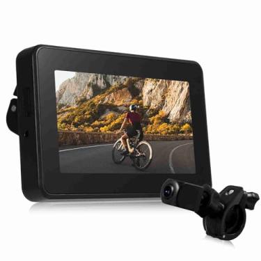 Imagem de Ymiko Câmera de Visão Traseira Bicicleta, 1080p 4.3in Display Battery para Bicicleta de Montanha, Com Maior área de Visualização, Melhor Clareza de Imagem e Segurança Aprimorada,
