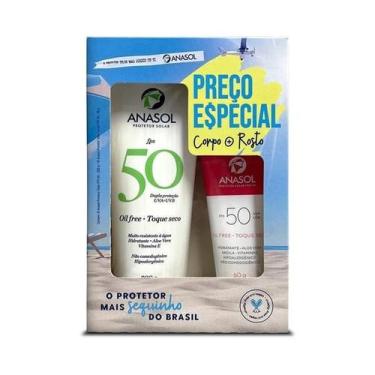 Imagem de Conjunto de protetor solar facial fps 50 60g + corporal fps 50 200g an