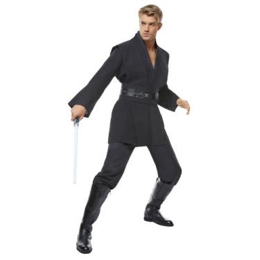 Imagem de Costume Cosplaysky, túnica masculina, uniforme com capuz de Halloween