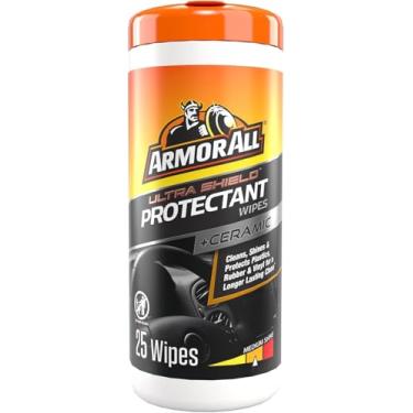 Imagem de Armor All Toalhetes protetores Extreme Shield da Armor All, lenços internos de limpeza de carro com proteção UV contra rachaduras e desbotamento, 25 unidades