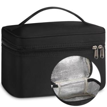 Imagem de Bolsa de maquiagem isolada Kacctyen para carros femininos à prova d'ág
