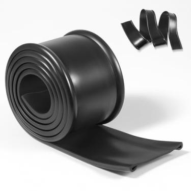 Imagem de Isolador de alça de tanque de combustível de 10 cm, almofada de borracha resistente para tanque de gás, ajuste universal para a maioria dos caminhões semirreboque, vedação de 1,8 m x 10,2 cm