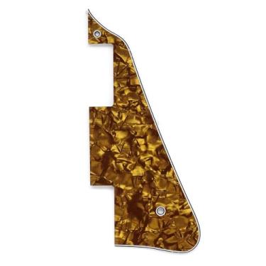 Imagem de Picareta de guitarra elétrica estilo clássico Les Paul Pickguard para guitarra estilo LP com parafusos de montagem (bronze pérola)