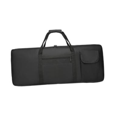 Imagem de oshhni 88Key Keyboard Piano Gig Bag Estojo para piano elétrico acolchoado à prova de choque com bolso bolsa à prova d'água bolsa de transporte para escola, L