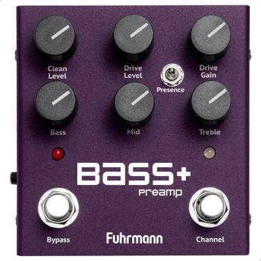 Imagem de 2X Pedal De Efeitos Análogo Bass+ Preamp Fuhrmann Cor Roxo