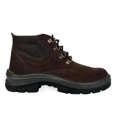 Imagem de Botina cartom tp92 com cadarco sem biqueira marrom par - no-brand