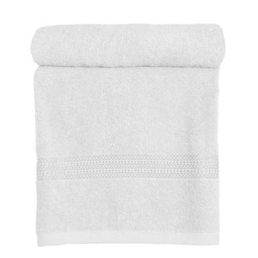 Imagem de Toalha de Banho Juliana Algodão Felpuda Branco 80x130cm – Sisa