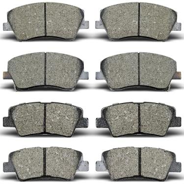 Imagem de ALADICHE Pastilhas de freio a disco dianteiras traseiras para Hyundai ELANTRA 1.4L 2.0L (D1912 D1812 D1812)