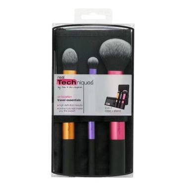 Imagem de Kit Real Techniques Travel Essentials 3 Pincéis + Case Stand