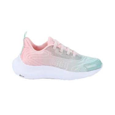 Imagem de Tênis Infantil Menina Bibi Action Calce Fácil Rosa Doce Verde Baby (Rosa, BR, Criança de 4 a 8 anos, Numérico, 27)
