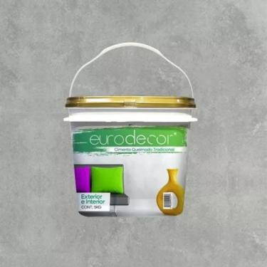 Imagem de Cimento Queimado Pronto Eurodecor 5kg, Cinza Elefante