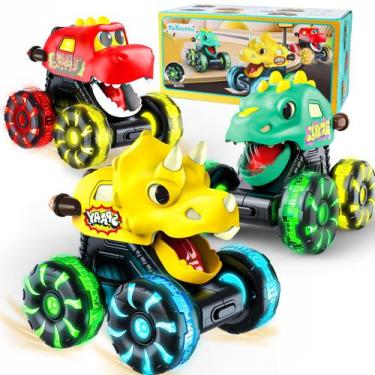Imagem de Carros de dinossauro Toy Monster Truck Tsomtto com luz para 1-3 anos