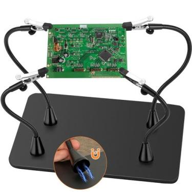 Imagem de Estação de solda Helping Hands Drdefi Magnetic com clipes