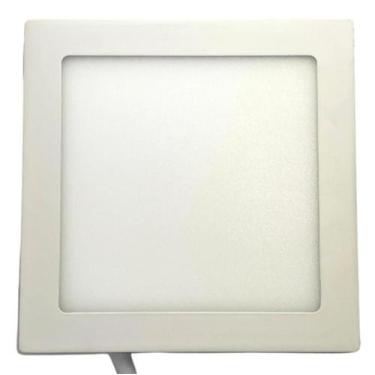 Imagem de Plafon Painel De Led Quadrado 22Cm Bivolt 18W 3000K - Lorben