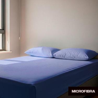 Imagem de Jogo de Lençol Queen Box Liso - 3 Peças - Solteiro Casal Queen ou King