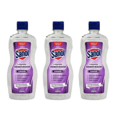 Imagem de Kit 3 Sanol Removedor Limpador Multiuso Contra Odores, Manchas, Urina,