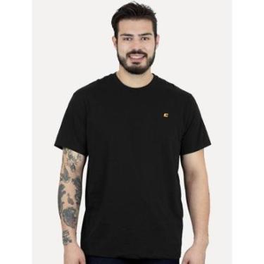Imagem de Camiseta Colcci Masculina Basica Logo Minimalista Preta-Masculino