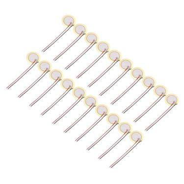 Imagem de uxcell 20 discos piezoelétricos 27 mm acústico captador transdutor microfones trigger buzzer bateria guitarra