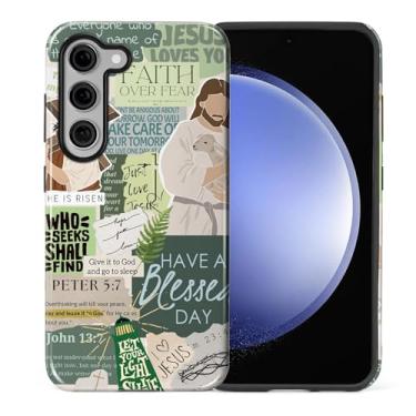 Imagem de Yesad Capa para Samsung Galaxy S23 Plus, capa híbrida de 2 camadas, à prova de choque, proteção de nível militar, durável, antiarranhões, capa para celular para mulher, homem, menino, menina