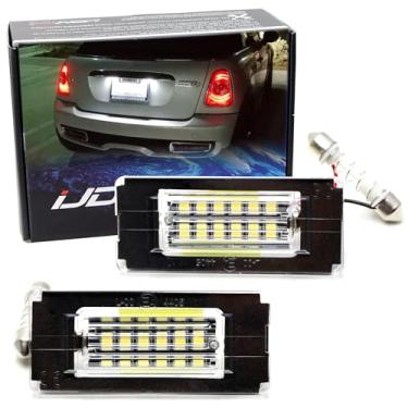 Imagem de iJDMTOY Kit de luz de placa de licença de LED completo de 3 W compatível com MINI Cooper 2006-14 Gen2 R56 R57 R58 R59 alimentado por LED branco xenon 18-SMD e sem erros de barramento