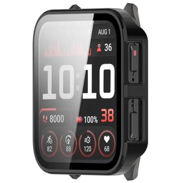 Imagem de LOKEKE Compatível com Garmin Venu X1 cobertura total PC capa protetora de tela de vidro temperado compatível com Garmin Venu X1 (preto)