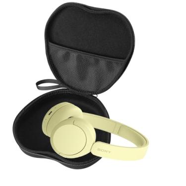 Imagem de Bonsava Capa para fone de ouvido Sony WH-CH510 cor pura Bluetooth sem fio bolsa de armazenamento EVA com caneta de limpeza