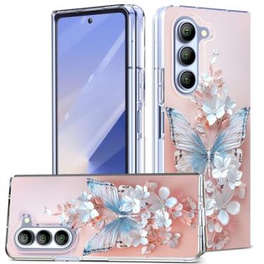 Imagem de DNTMZIN Capa protetora completa para Galaxy Z Fold7 fina, magnética, transparente, transparente, fina, rígida, à prova de choque, antiarranhões, 012-ZFOLD7-05, rosa