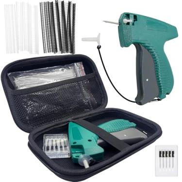 Imagem de Hobanga Pistola de etiquetagem 2027 peças para roupas - Kit de pistola de fixação de etiqueta de preço para roupas - Pistola aplicadora de etiqueta de roupas com 1 bolsa rígida, 5 agulhas, 1010 preto