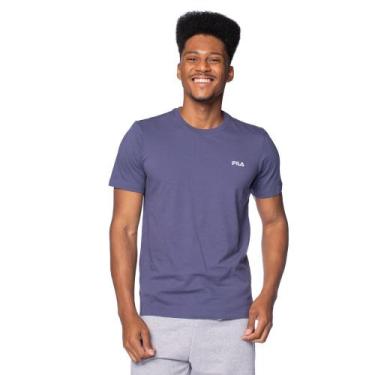 Imagem de Camiseta Masculina Fila Classic Algodão Marinho, Marinho, GG