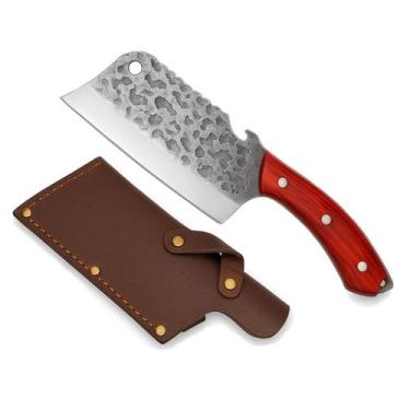 Imagem de Cutelo Cozinha Machadinha Faca Churrasco Carne Profissional - Bmax