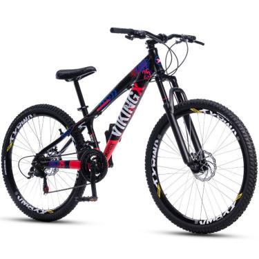 Imagem de Bicicleta Bike Vikingx Freeride Tuff 25 Vmaxx Aro 26 Cores Mountain Freio a Disco