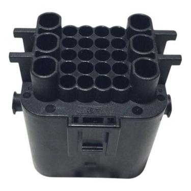Imagem de Kit Capa Conector Elétrico 26 Vias Preto Te 10pçs 1897013-2 - Ampel Pa
