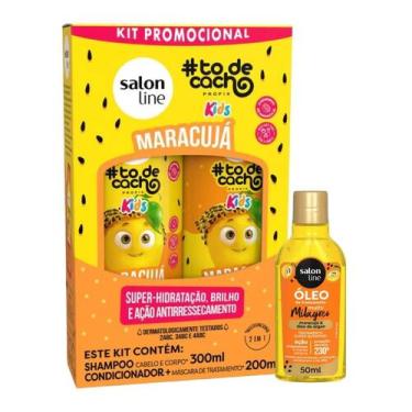 Imagem de Maracujá Salon Line Kit com Shampoo, Condicionador e  Óleo, Rotina Cap