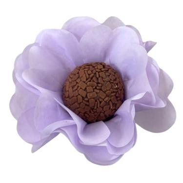 Imagem de 50 Forminhas Flor Doces Finos Super Volume Tons de Lilás (lavanda)