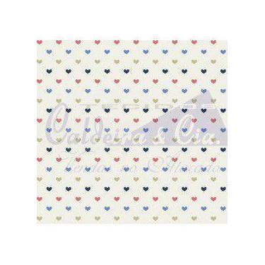 Imagem de Tecido Tricoline Mini Corações Marinho e Rosa - 50 x 150 cm - Tecidos 