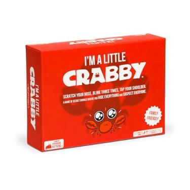 Imagem de Exploding Kittens Presents: I'm A Little Crabby - A Game of Secret Signals Where You Hide Everything and Suspect Everyone - Ages 7 and Up - 4 to 10 Players - Family Party Game