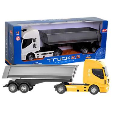 Imagem de Caminhão Basculante 40cm Truck 2.5 - Caçamba Móvel, Rodas Livres, Idea