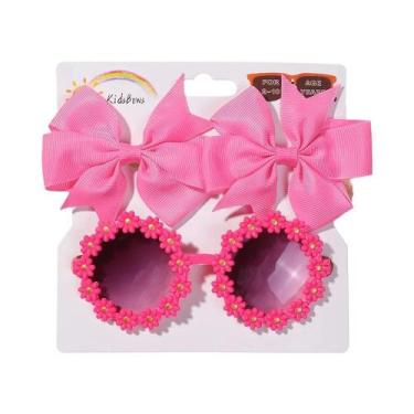 Imagem de Conjunto De 3 Peças De Acessórios Para Cabelo Infantil: Óculos De Sol 