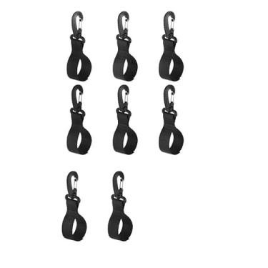 Imagem de GUQIANLU 8 peças de suporte de remo de caiaque – alça ajustável universal e clipe para barco inflável, acessórios para esportes aquáticos, encosto do assento do carro