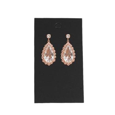 Imagem de TINGSING 200 peças de cartões de brinco com furos para pendurar 5 x 8,9 cm suporte de cartão de exibição de brinco com sacos de embalagem em branco etiquetas de brinco de papel kraft para brincos faça