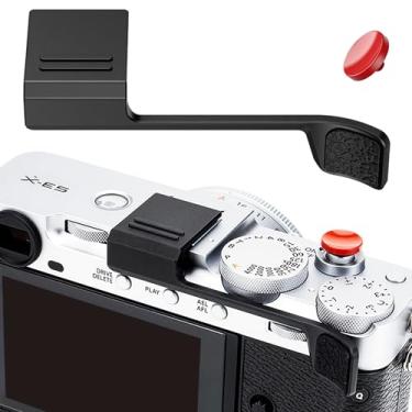 Imagem de Punho de polegar XE5 X-E5 com botão de obturador e design de cobertura total de sapata quente para Fuji Fujifilm XE5 Punho de polegar Up com protetor de capa Hotshoe Suporte de descanso de polegar Não