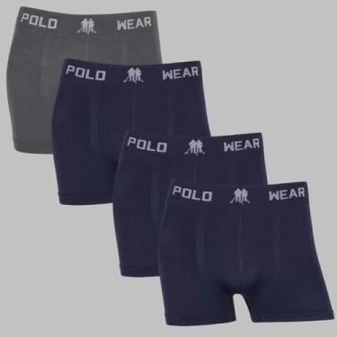 Imagem de Kit 4 Cuecas Boxer Masculina Polo Wear Premium Confortável, Sortido iv