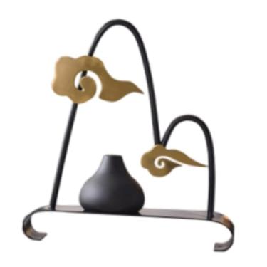 Imagem de Baoblaze Vaso de flores Montanha Nuvem Paisagem Ornamento Casamento Haste Armazenamento Plantador Feriado Quarto Ornamentos Plantas Internas Vaso, 26 Cm X 28 Cm