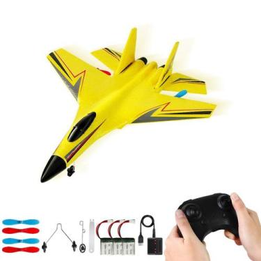 Imagem de Avião RC Su-27 de 2 canais para crianças de 12 anos ou mais com 3 bate