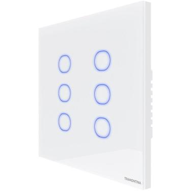 Imagem de Interruptor Touch Smart 4x4 Tramontina Branco 6 Canais Tramontina