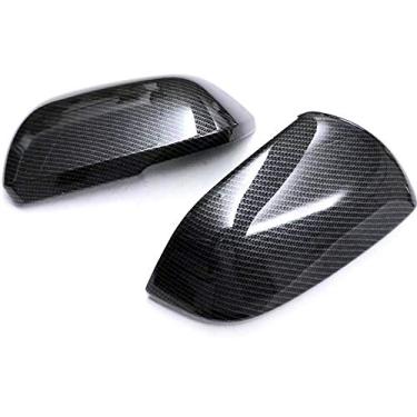 Imagem de Bishop Tate Para VW Volkswagen Atlas 2017 2018 2019 2020 2021 acessórios de carro retrovisor lateral porta espelho guarnição ABS fibra de carbono grão decoração exterior 2 peças