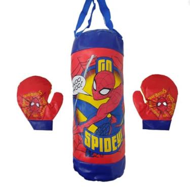 Imagem de Etitoys ‎YD-332 - Saco De Pancada Box Infantil Do Homem Aranha Com Luvas, Multicolorido
