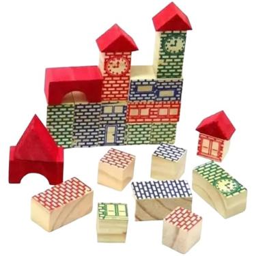 Imagem de Blocos de Construção Colorido Premium 50 peças Jogo Pequeno Engenheiro Arquiteto Brinquedo Toy Trade Futuro Engenheiro