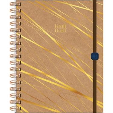 Imagem de Caderno 01X1 Capa Dura KRAFT GOLD Neo 80FLS. - Jandaia